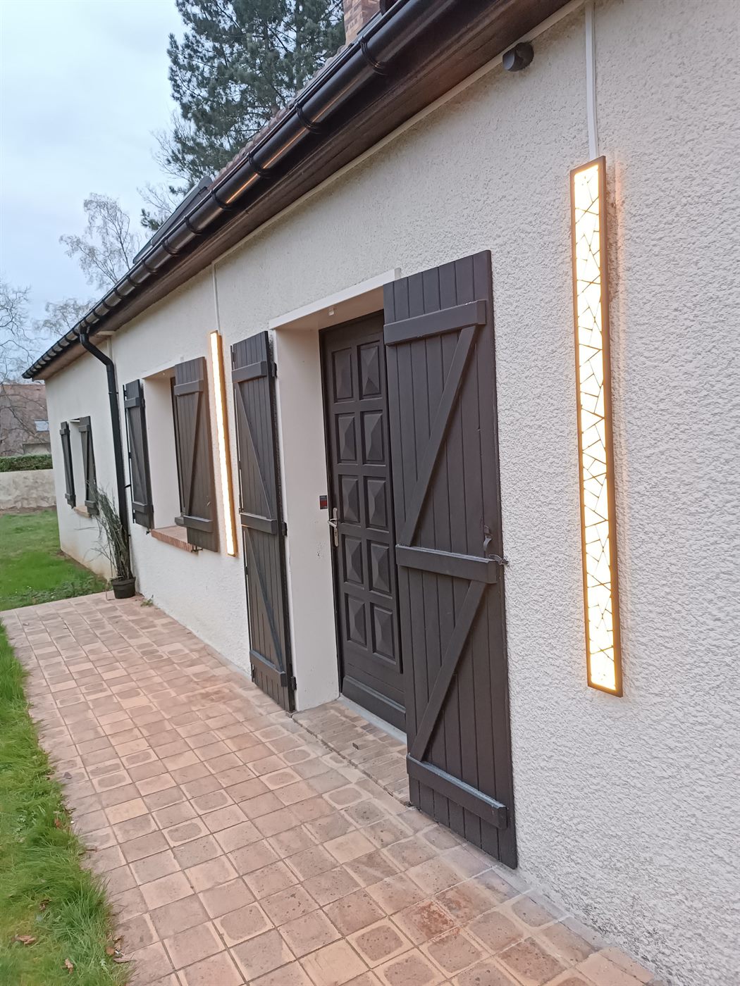 Eclairage exterieur de facade